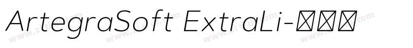 ArtegraSoft ExtraLi字体转换